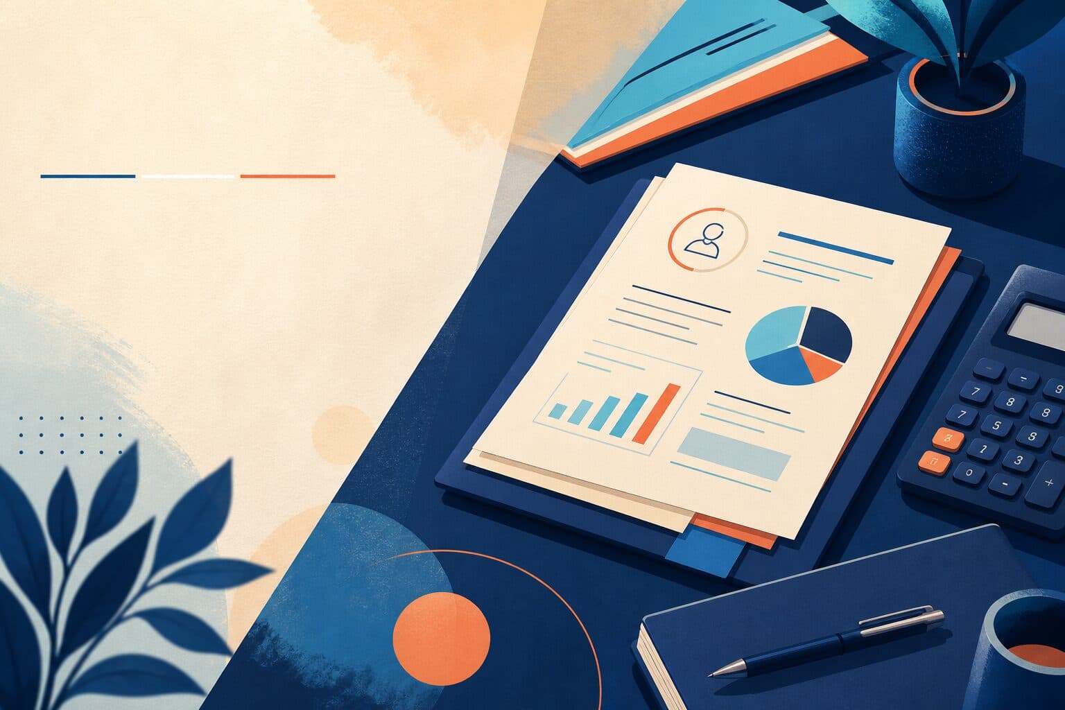 Illustration éditoriale gestion et cotisations pour freelance micro-entreprise